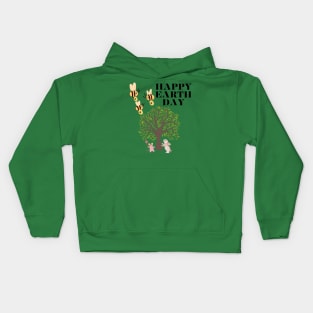 Happy Earth Day Kids Hoodie